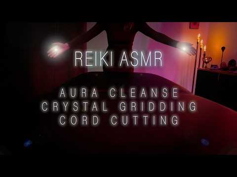 ✨ Ultimate Reiki ASMR Session: Spirit Water Aura Cleanse & Crystal Chakra Gridding  ✨