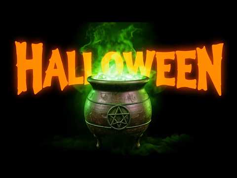 Potion Cauldron ⚗️🧪 HALLOWEEN Projection Loop ✨ Bubbling Witch Cauldron sounds