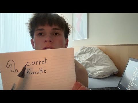 Asmr teaching you german with pro relax (lofi, soft spoken)