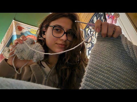 ASMR FAZENDO CROCHÊ🧶✨️
