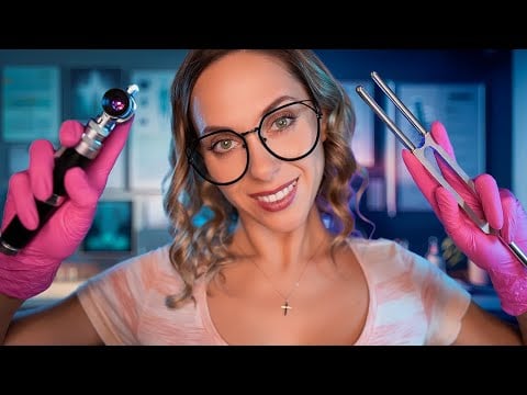 Deep ear cleaning ASMR roleplay, Ear exam with Otoscope, Personal Attention