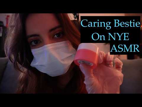 ASMR New Year’s Eve Bestie Comfort 🤍 Mask, Glove & Item Sounds