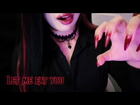 ASMR A Vampire Eats You Alive! 🧛🏻‍♀️ l feeding time, mouth sounds, eating you (sub✔️)