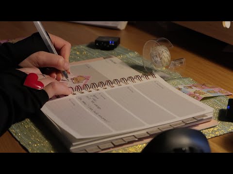 Neuer Kalender, neue Pläne - Papersounds ASMR | Bullet Journal set up  ✍🏼🌷✨ (No talking)