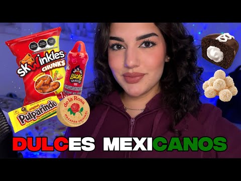 ASMR PROBANDO DULCES MEXICANOS🇲🇽🌶️