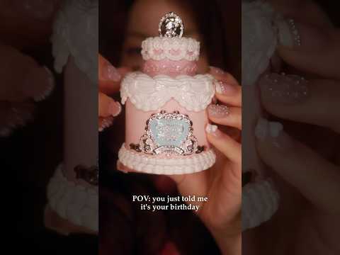 pov: you just told me it's your birthday #asmr #asmrmakeup #birthday