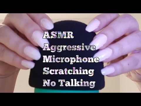 ASMR Aggressive Microphone Scratching(No Talking)