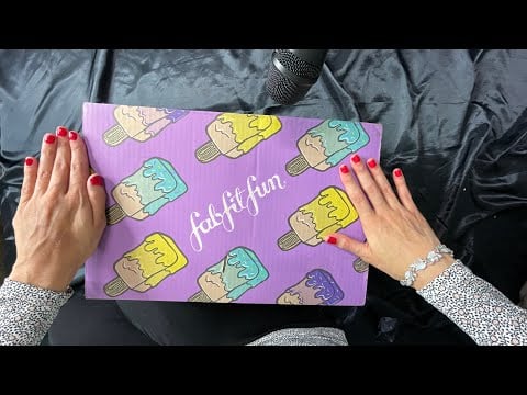 ASMR Unboxing Fab Fit Fun Summer Box! - Tapping, Scratching and Plastic Crinkle
