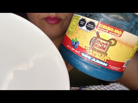 ASMR Chamoy de moras con tajin #susurros #mouthsounds #asmr