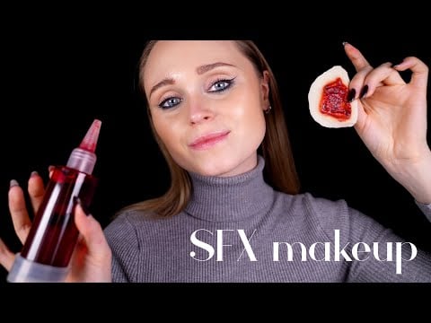 ASMR | Getting you ready for Halloween with SFX makeup
