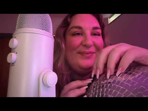 ASMR Barely There Whispering & Disco Ball Tapping 🪩