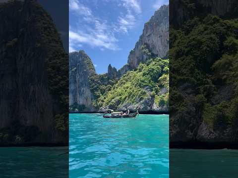 relaxing boat tour at phi phi island🏝️✨#thailand #bluewater #asmr