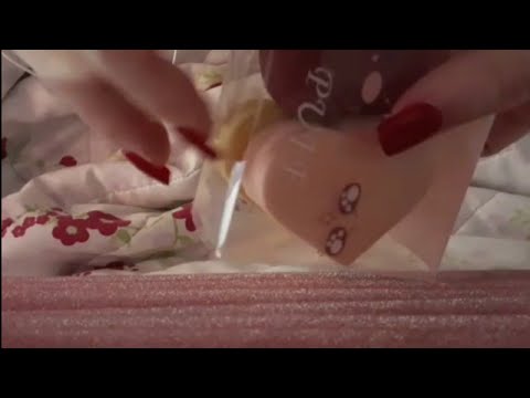 ASMR Tapping, scratching e pincel na tela