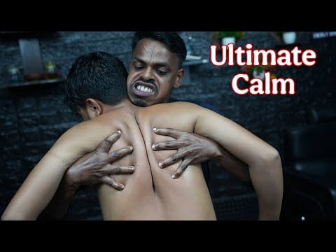 Experience Ultimate Calm : Wooden Tool Back Massage ASMR With Deep Tissue Technique