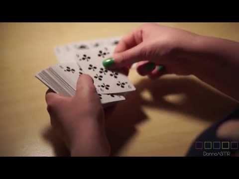 Binaural ASMR. Unintelligible Ear-to-Ear Whispering & Playing Cards (German)