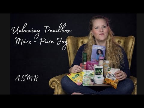 ASMR german @trendbox.official März 26 - Pure Joy ✨ Relaxing Unboxing Whispering Tapping ✨