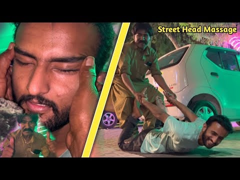 ASMR Street Head Massage Therapy 