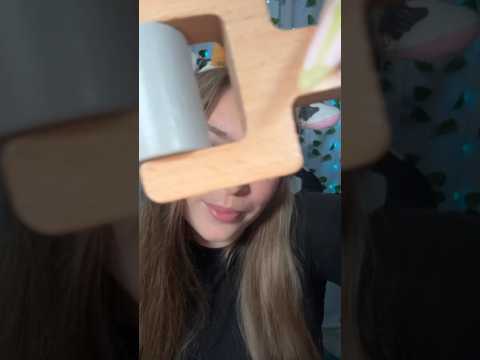 ASMR Wooden Makeup or Wooden Skincare PART 5 #asmr #shortsasmr #shorts