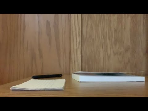 ASMR making flashcards to learn my lines