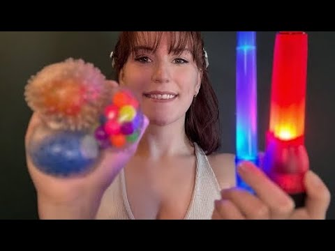 ASMR Light Triggers + Stress Ball Therapy | focus eye test