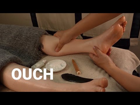 痛がる足つぼ | ごりごり四十肩の東大生 [側面 | 甲 | ふくらはぎ] | 20代女性