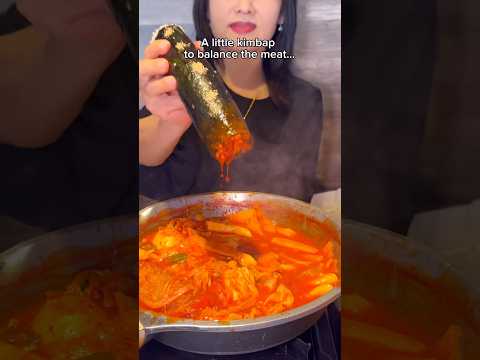 When the $1000 tteokbokki hot pot is too small… #food #eating #mukbang
