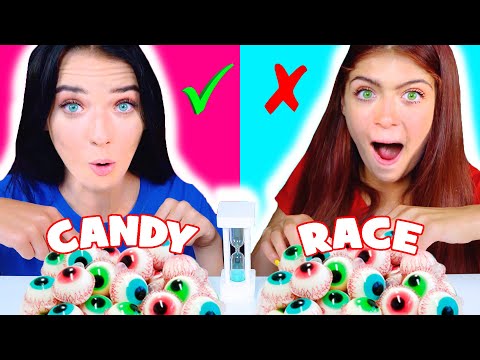 ASMR Candy Race With Most Popular Candy | Mukbang By LiLiBu