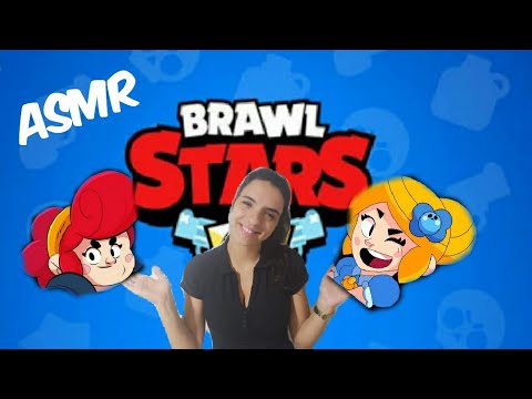 ASMR- BRAWL STARS 3 - JOGANDO COM PAM E PIPER