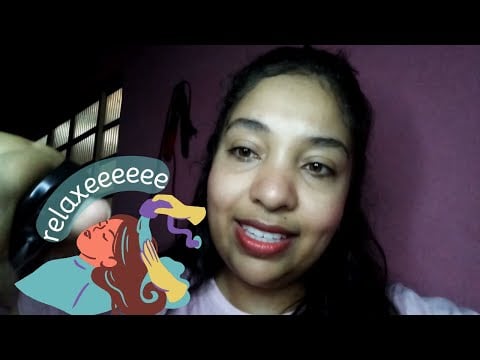 ASMR Tratamento Capilar 🧴 com massagem no couro cabeludo + lavando🚿 e finalizando