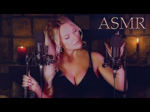 ASMR 💜 1 HOUR Slow Whispering , Gentle Mic Scrathing, Soft Fluffy Sounds, Rain Drops for Deep Sleep💜