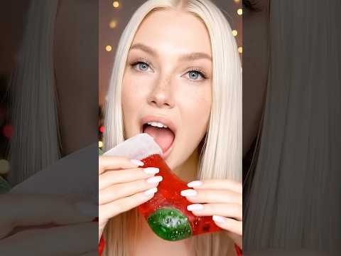 Gummy Christmas Stocking Treat 🎁✨ | Soft & Squishy ASMR Bites