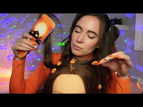 ASMR - Sleepy Scalp Massage (Plucking, Oil Treatment, Brushing)