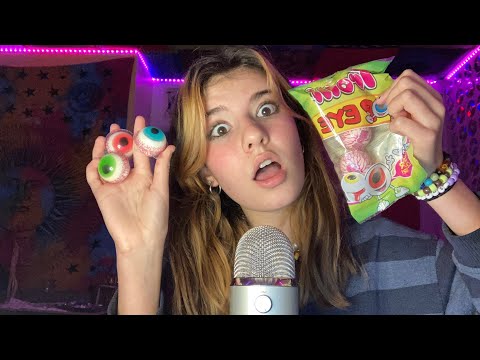 GUMMY EYEBALLS [ASMR] (eating sounds)