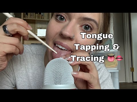 ASMR| Tongue Mouth Sounds! Tongue Tracing, Cupped Tongue Swirling, Mic Scratching