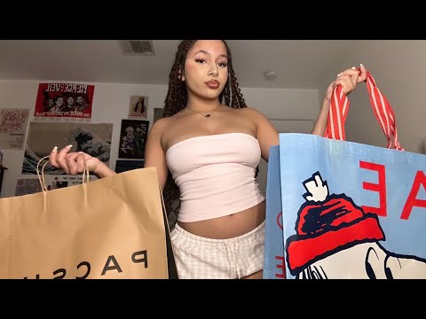 ASMR try on haul(black friday shopping)