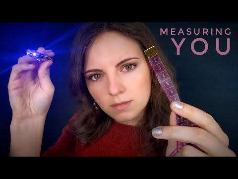 ASMR | Measuring & Inspecting You📏 (Unintelligible Whispering, No Talking)