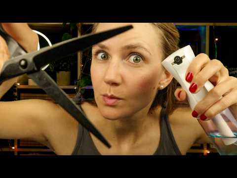 Binaural ASMR Haircut But I Overexplain EVERYTHING (Close Up Whisper)