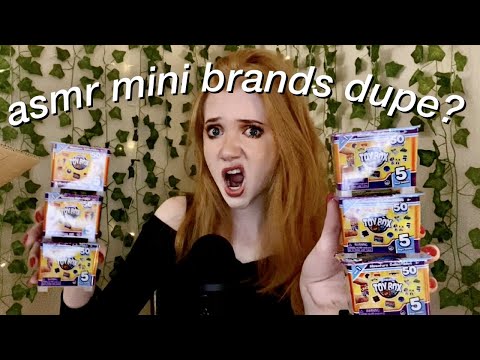 ASMR- unboxing MINI BRAND DUPES?!