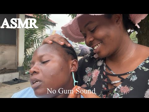 ASMR✨Outdoor Dental Flossing Your Dirty Ear Robe 
