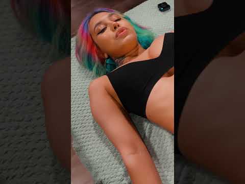 ASMR belly + side massage for Roxy—gentle pressure #bellymassage