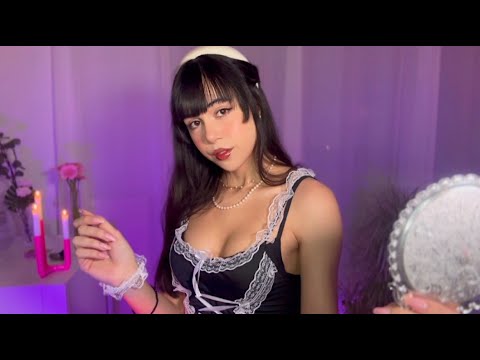 ASMR SIRVIENTA/ MAID 🖤 Atención Personal antes de DORMIR