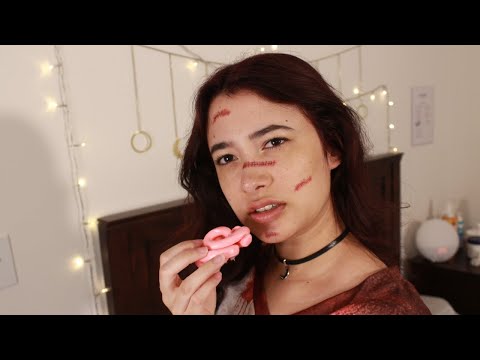 ASMR zombie girl eats your brains out... and you slowly die (roleplay)