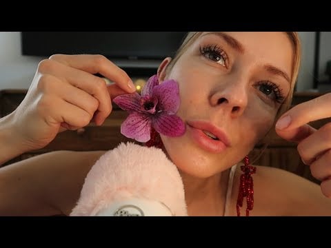 #ASMR | Face & Neck Tracing with Random Things 🌸💆‍♀️ Layered Mouth Sounds! 👄 Tingles Guaranteed! 🤯