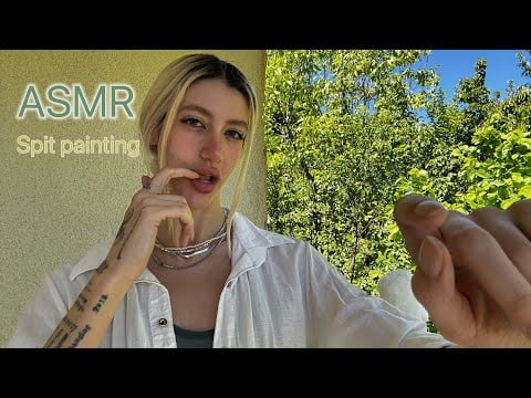 ASMR/ SPIT PAINTING 🌿☀️