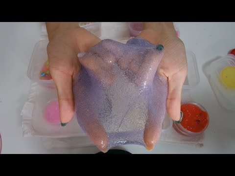 [ASMR] 수제 슬라임🍇 직접 만든 포근한 액괴 모음  liquid monster(slime) ASMR