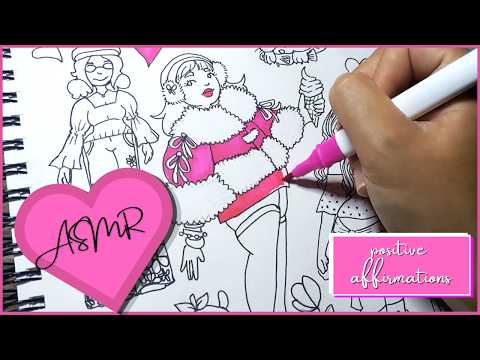 ASMR Positive Affirmations Super Relaxing Soft-Spoken Coloring