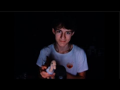 ASMR With good lighting (keyboard, liquid, whispered, mic scratching & blowing, drawing and more) :)