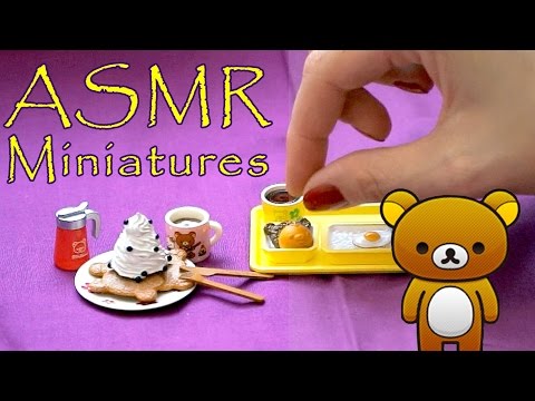 ASMR Toy Tingles #1 - Re-Ment Aloha Rilakkuma Collection unboxing Binaural ASMR Whisper