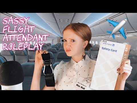 ASMR ~ SASSY Flight Attendant RP | Part 2