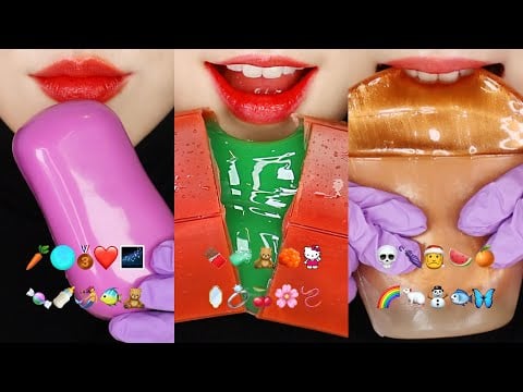 10MINUTES VERTICAL EMOJI EATING ASMR STARDEW VALLEY FOOD ASMR HONEY JELLY ASMR SWEDISH CANDY ASMR 🐁